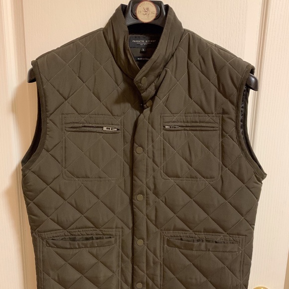 Pronto Uomo Other - NEW! Men's Pronto Uomo Olive Vest-LARGE